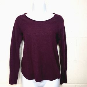 Tahari Merino Wool Sweater Maroon